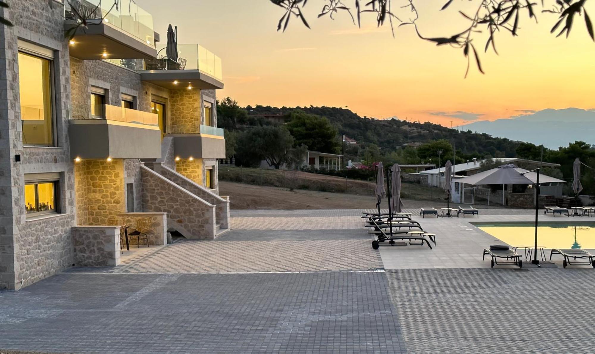 لوتراكي Topos Luxury Stay Heraion المظهر الخارجي الصورة